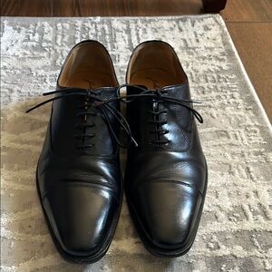 Classic Black Leather Men's Dress Shoes